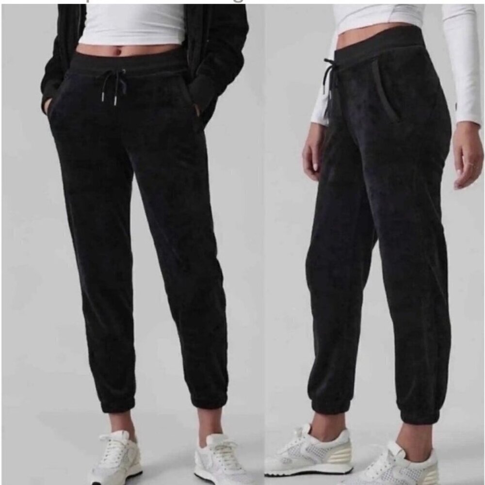 Athleta Double cozy Karma joggers pants women’s S black